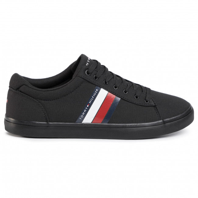 Plimsolls TOMMY HILFIGER Essential Stripes Detail Sneaker | Black