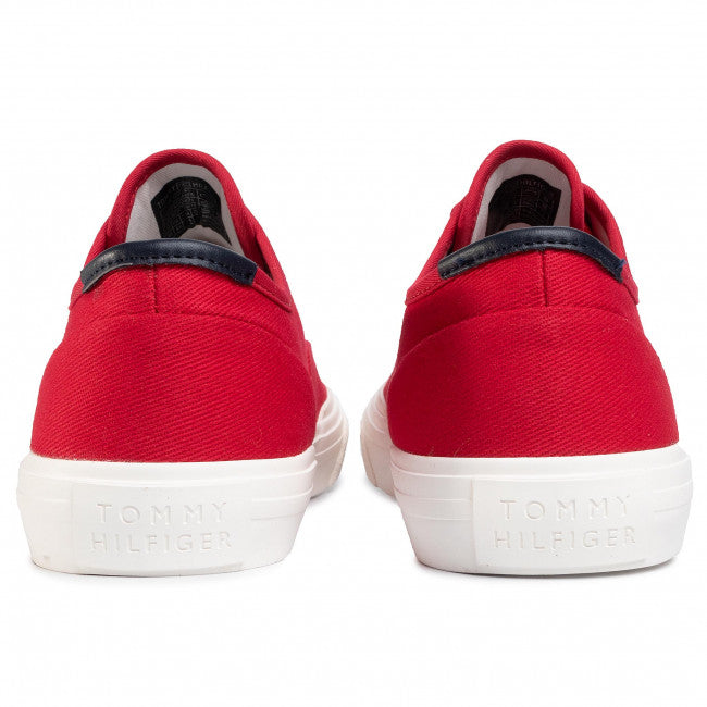 Tommy Hilfiger Plimsolls Core Oxford Twill Sneaker | Red