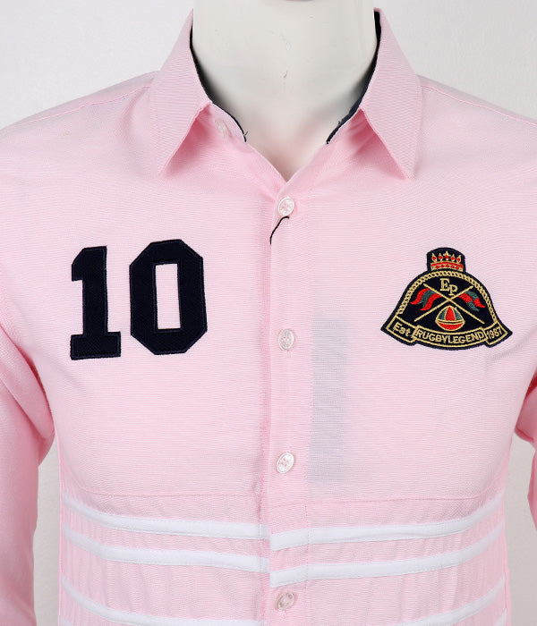Eden Park 10 Logo Shirt |Pink