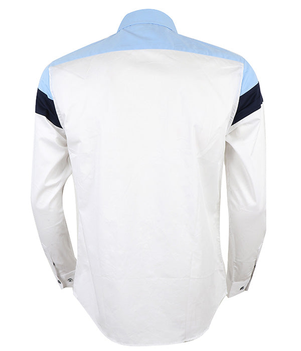 Aeronautica Militare Shirt |Sky Blue Navy Blue White
