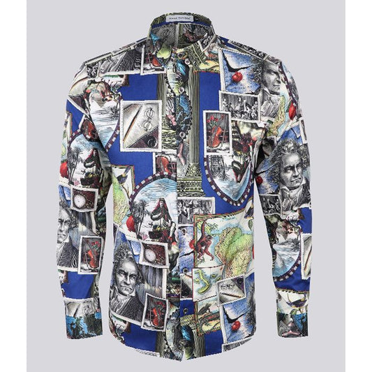 Terry Taylors Vintage Long Sleeve | Navy Blue Blue White