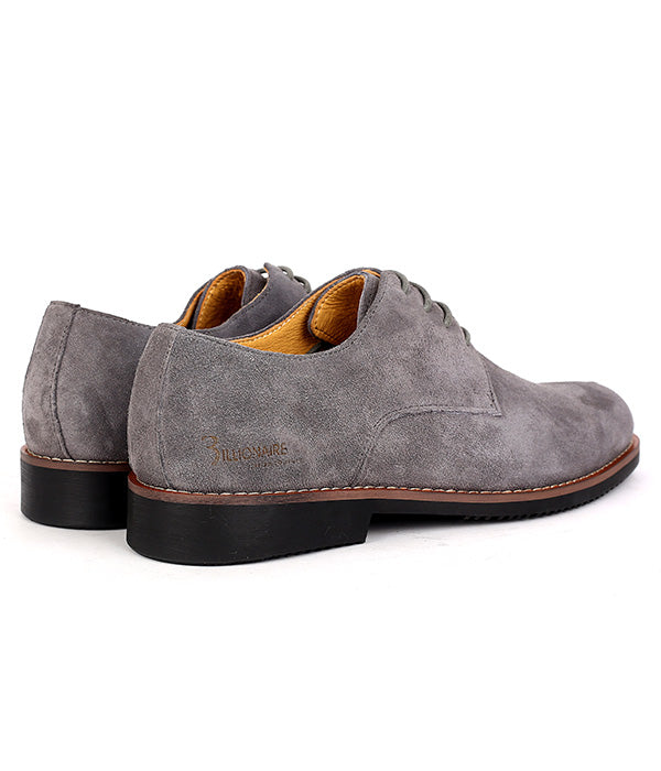 Billionaire Nubuck Lace up Shoe | Grey