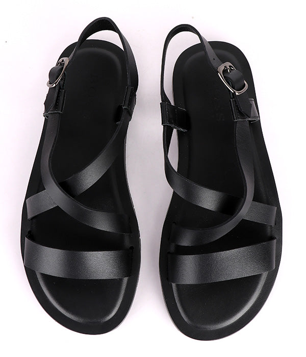 Hugo Boss Buckled Sandals|Black