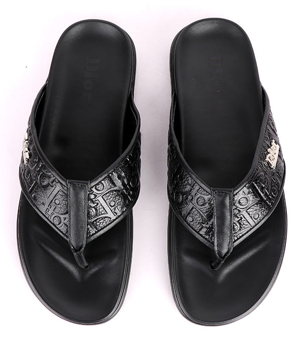 C.D Thong Slippers|Black