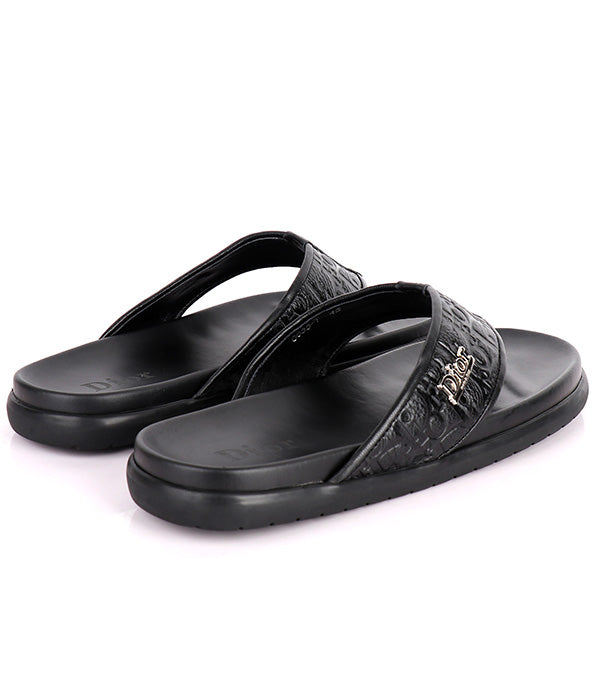 C.D Thong Slippers|Black