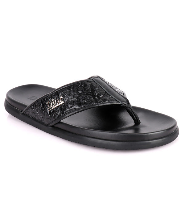 C.D Thong Slippers|Black