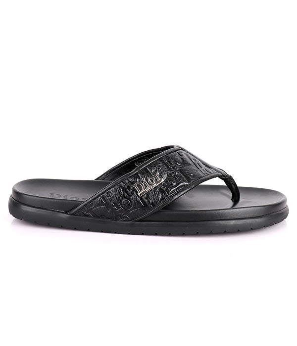 C.D Thong Slippers|Black