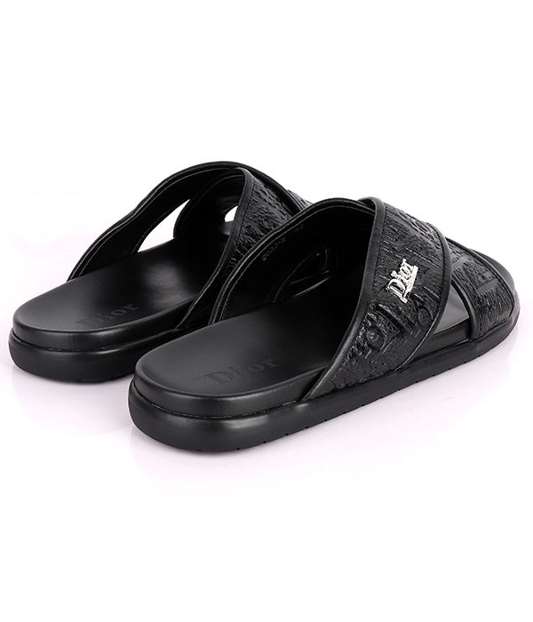 C.D Crisscross Slides|Black