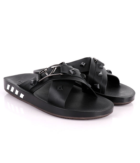 V Platform Crisscross Slippers