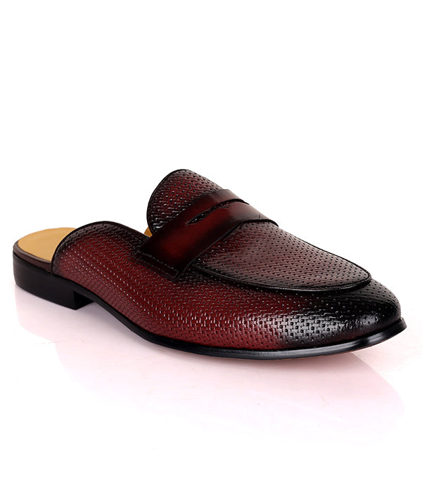John Foster Woven Penny Mule|Coffee