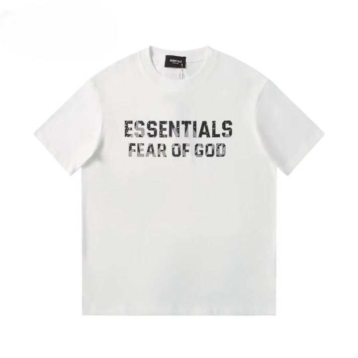 Men's white crew neck t-shirt