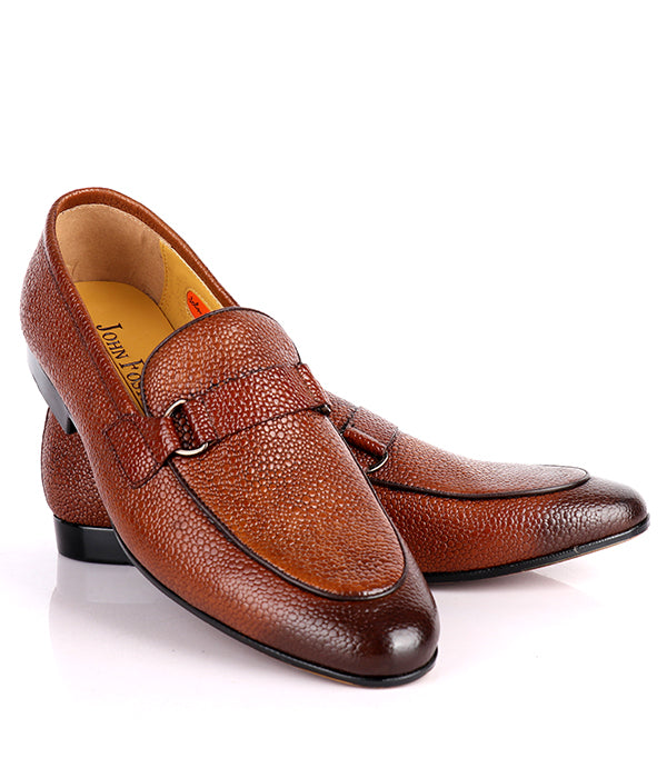 John Foster Stingray Slip-on Men's Loafers|Brown