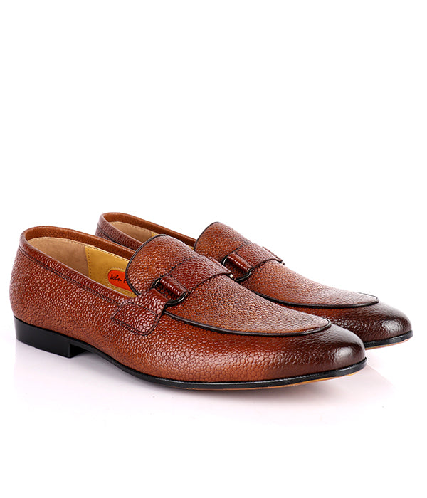 John Foster Stingray Slip-on Men's Loafers|Brown