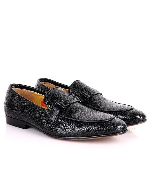 John Foster Stingray Slip-on Men's Loafers|Black