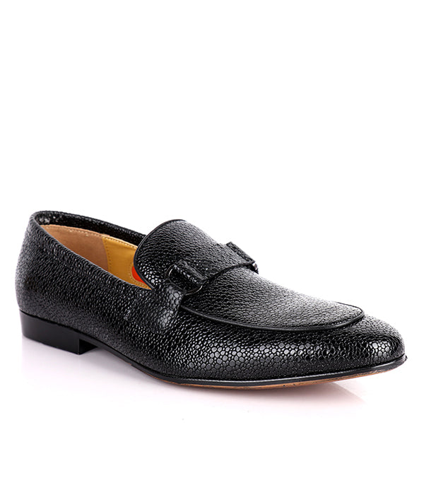 John Foster Stingray Slip-on Men's Loafers|Black