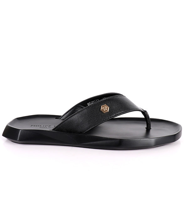 P.Plein Thong Slippers |Black