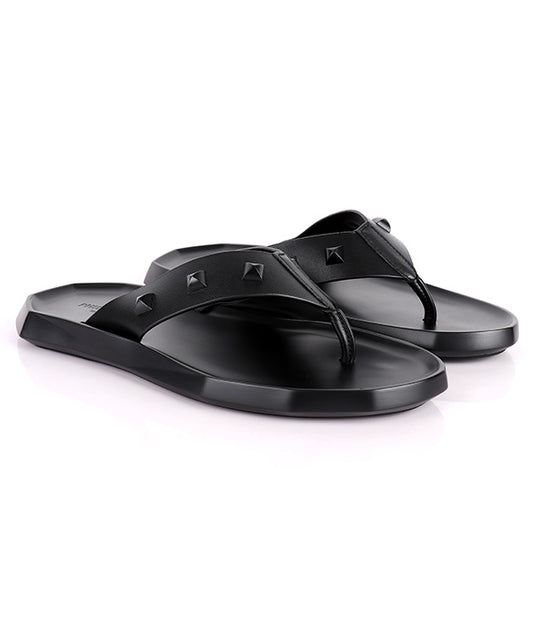 P.Plein Studded Thong Flip-Flop|Black