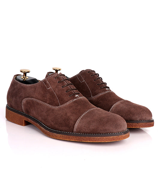 Billionaire Nubuck Lace up Shoe | Chestnut