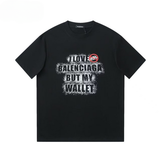 Stylized Balenciaga logo black t-shirt