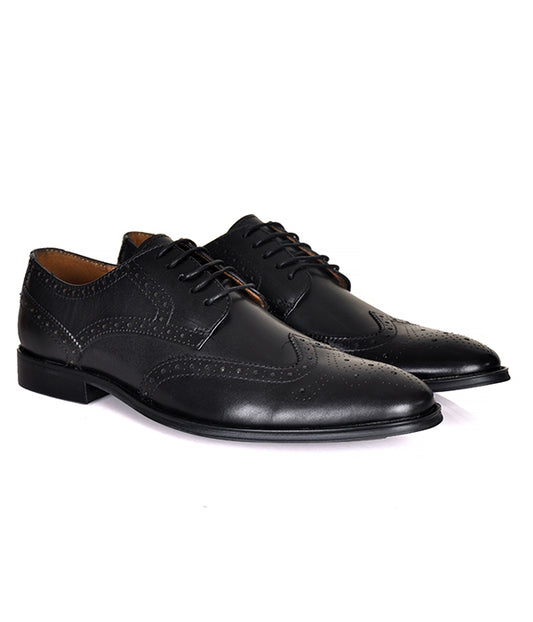Aldo Black Brogues Leather Shoes
