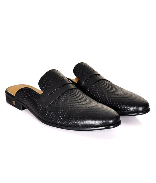 Berluti Black Penny Mules