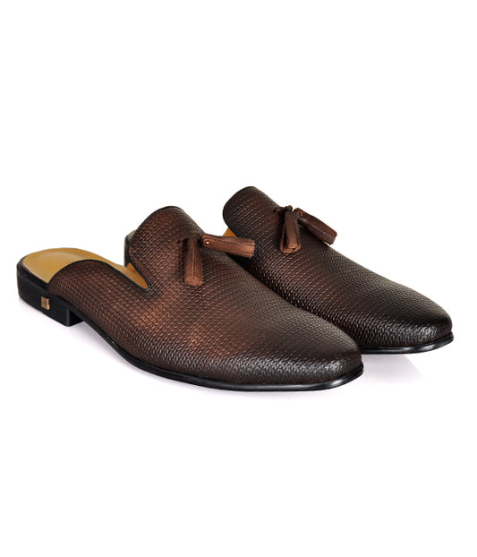 Berluti Tassel Coffee Mules