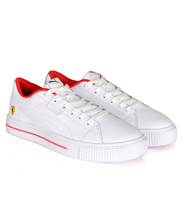 Puma Soft Foam Optimal Comfort White Leather Sneakers