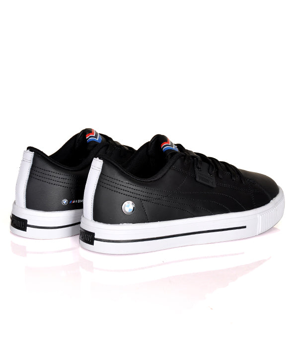 Puma Mercedes Soft Foam Optimal Comfort Black Leather Sneakers