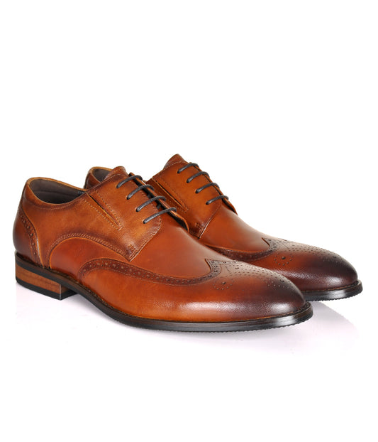 Aldo Brown Leather Blutcher Shoes