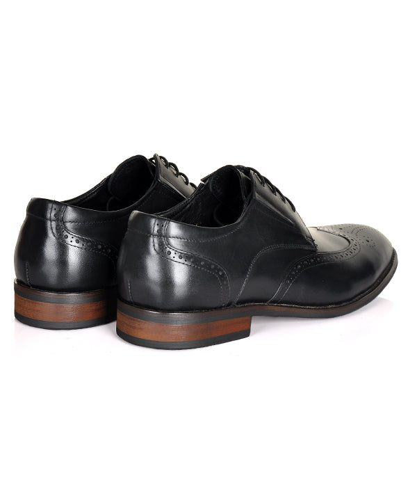 Aldo Derby Black Leather Shoes