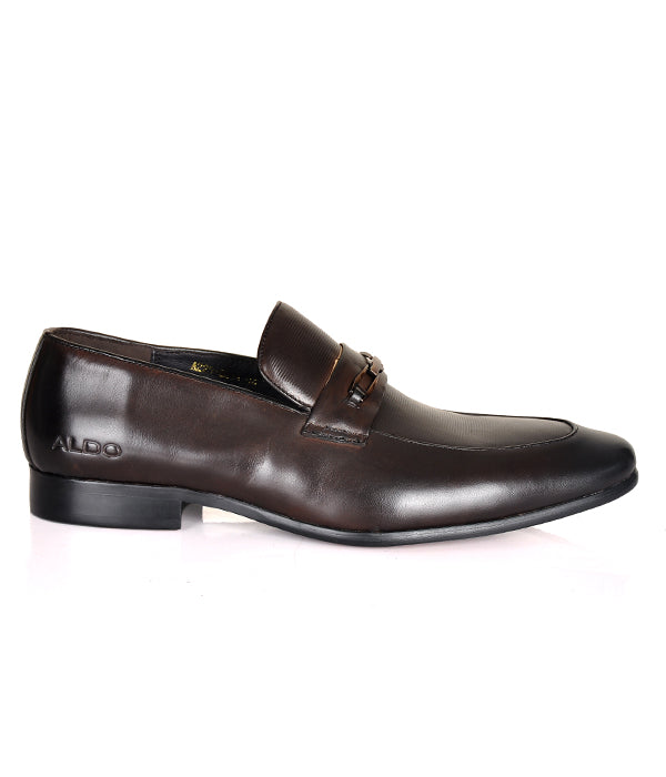 Aldo Coffee horsebit crafted leather shoes