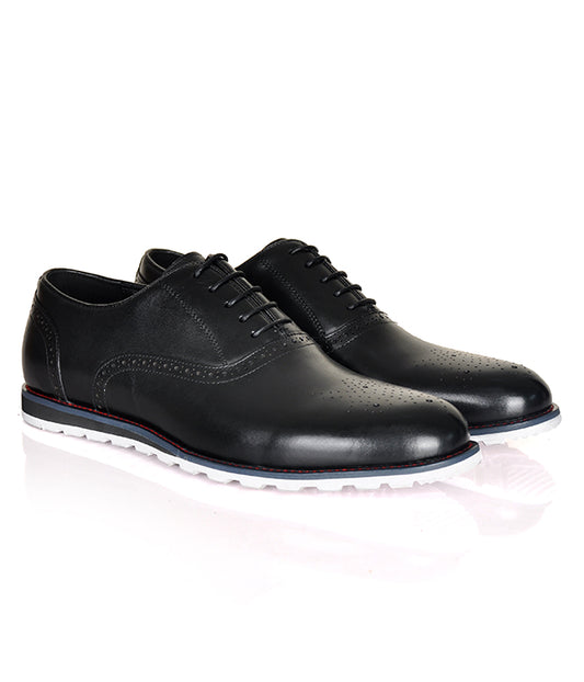 Aldo Oxford Black Leather Shoes