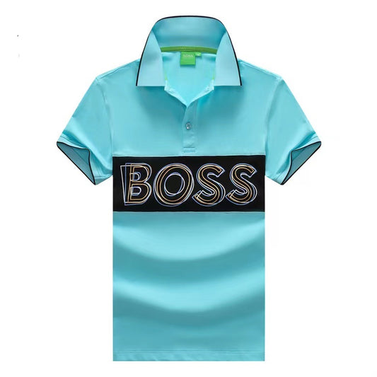 Hugo Boss Men's Cotton Logo Regular Fit PoloShirt|Turquoise