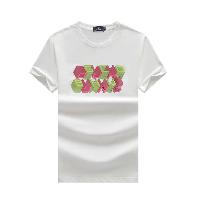 Psycho Bunny Men's Regular Fitted T-shirt-White