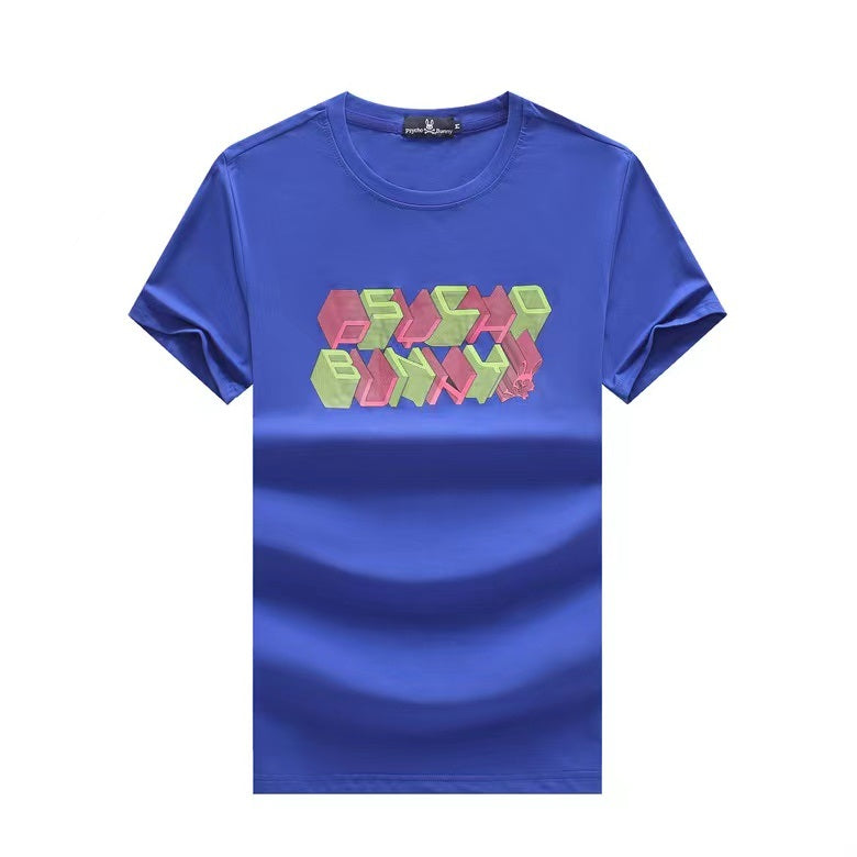 Psycho Bunny Men's Regular Fitted T-shirt-Blue