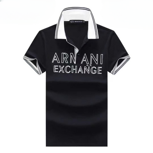 A|X men's black polo shirt
