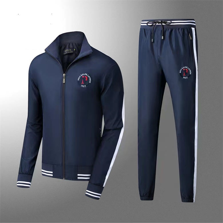 PRL Crested Light Insulated Navy Tracksuit Men's Wind Cover