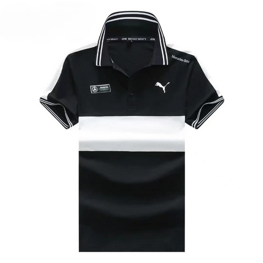 AMG Petronas black polo shirt