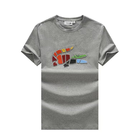 Croc. Print T-shirt-Grey