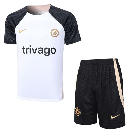 Chelsea Training Kit (crewneck+short) White 2023/24