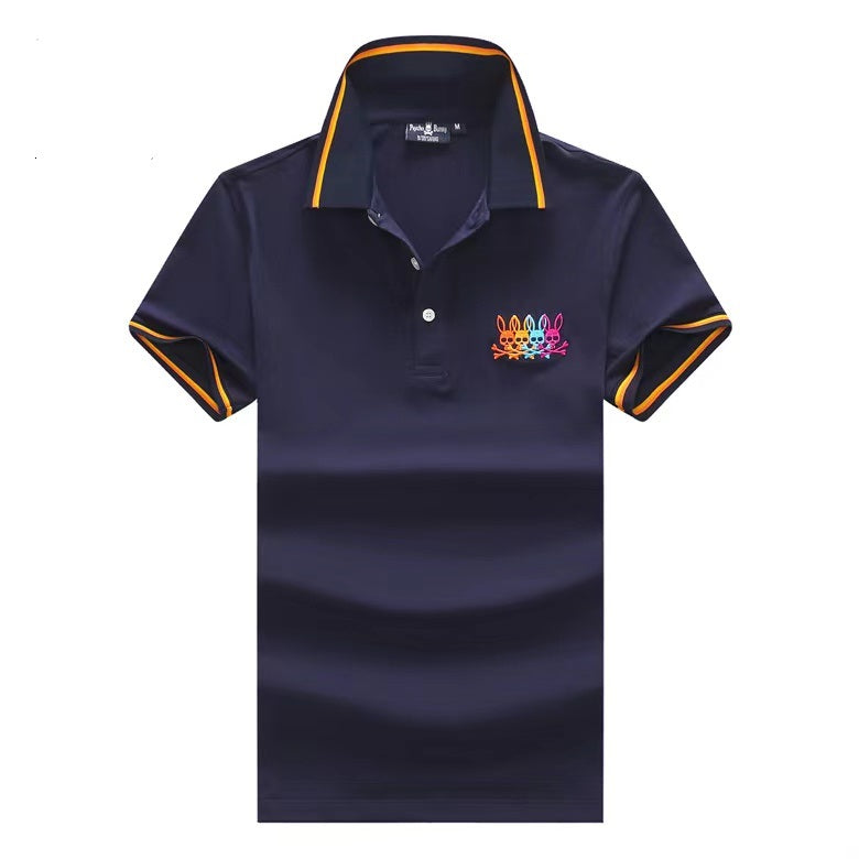 Psycho Bunny Men's Mainline Polo-shirt- Blue