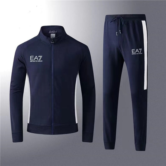 EA7 Emporio Armani Zipper Tracksuit-Navy