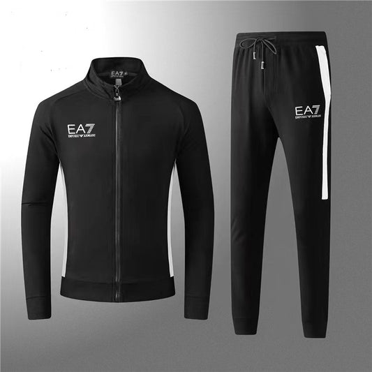 EA7 Emporio Armani Zipper Tracksuit-Black