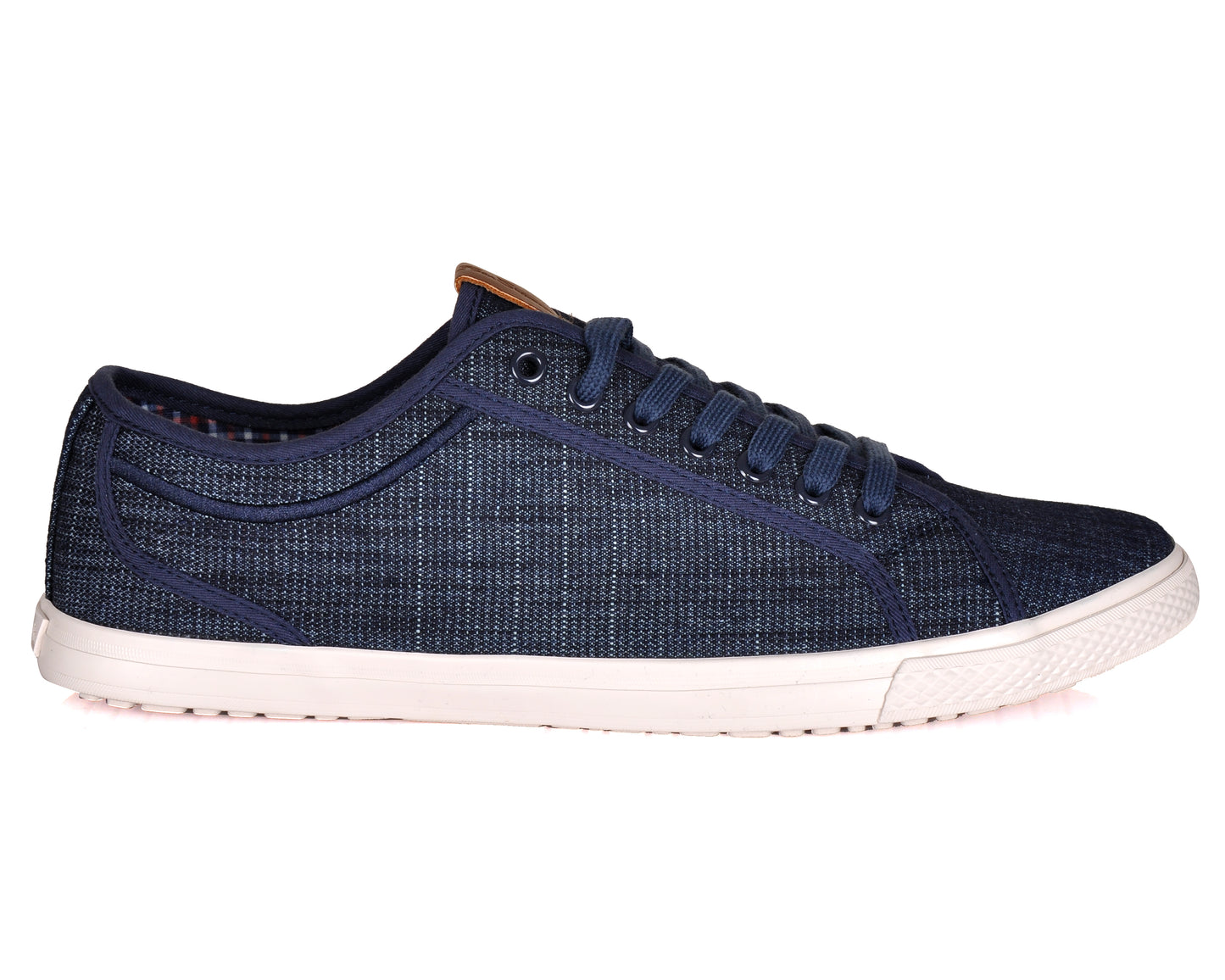 Ben Sherman Chandler LO BNM00017 Men's Denim Canvas Plaid Lifestyle Sneakers
