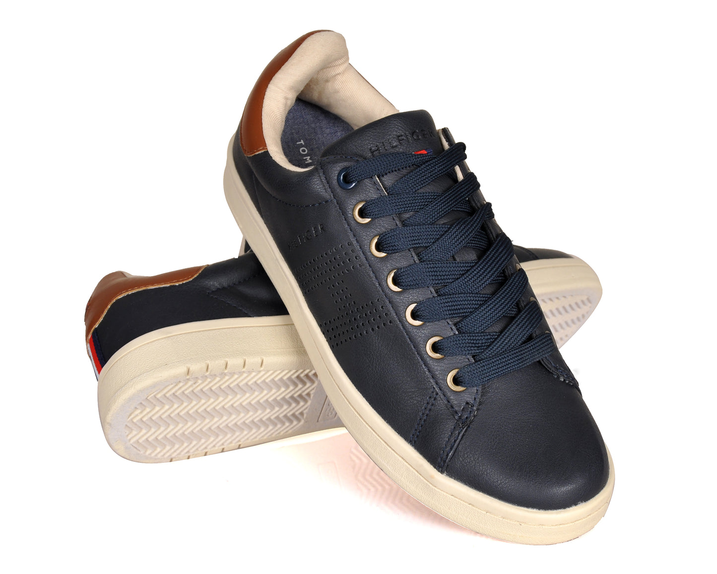 Hilfiger Signature Leather Cupsole Sneakers