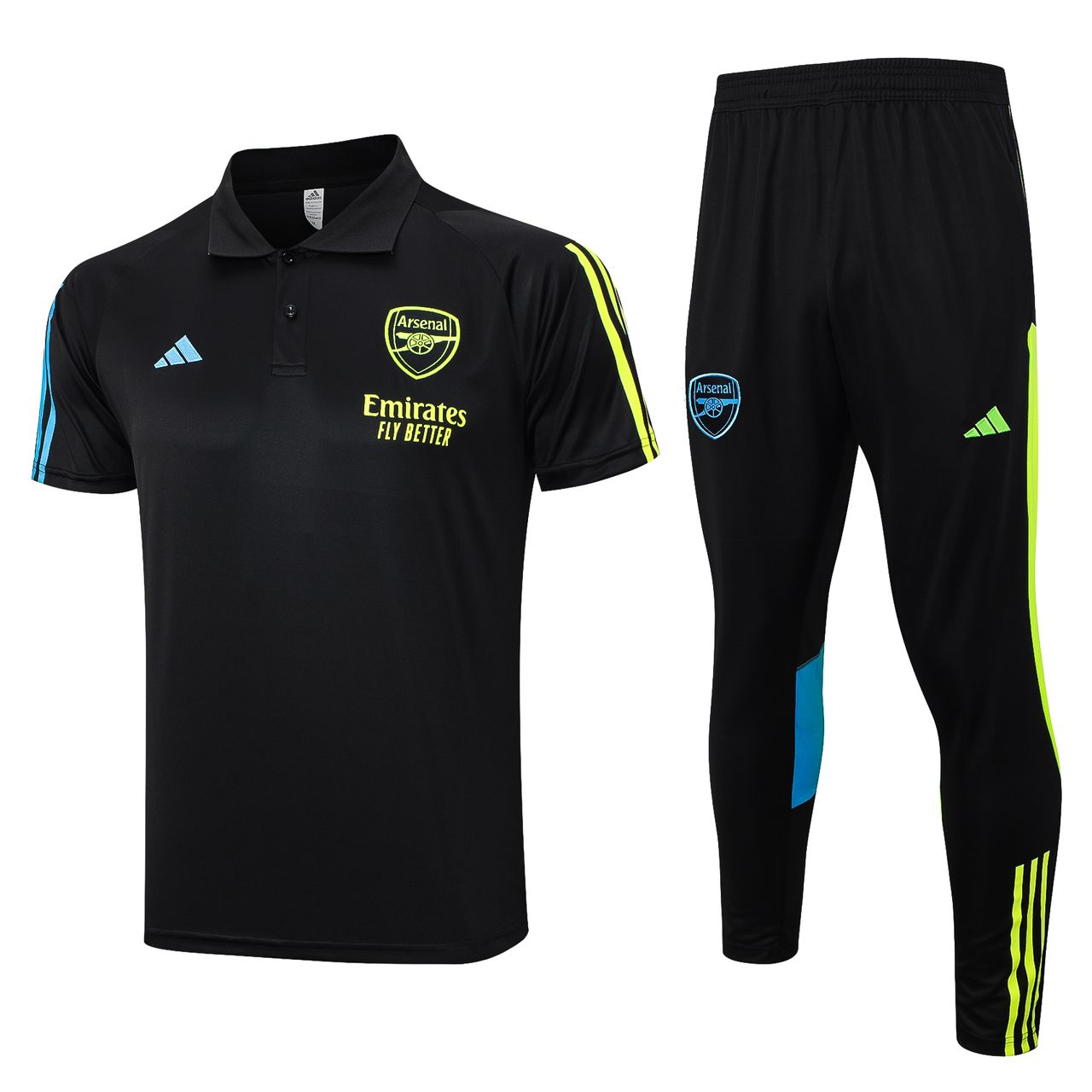 ARSENAL BUTTON BLACK TRAINING KITS 2023/24