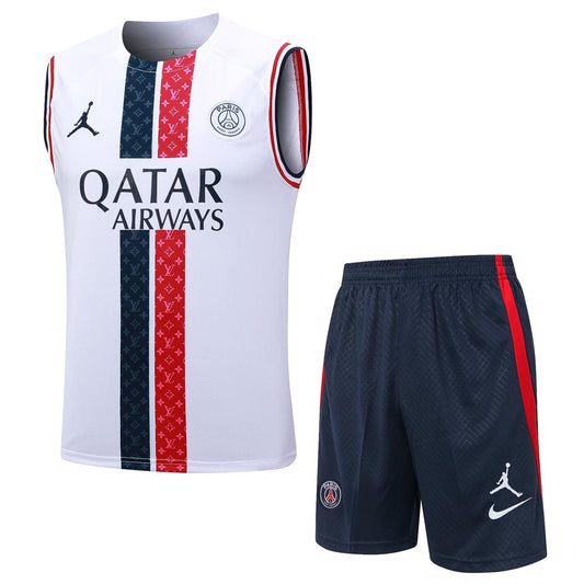 Mens PSG x Jordan Singlet Suit White 2023/24