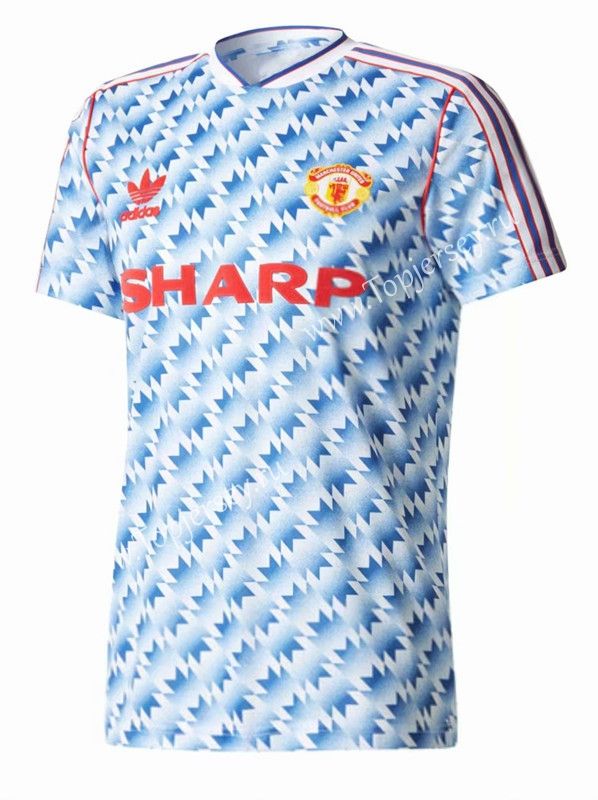 Retro version 90/92 Manchester United away Soccer Jersey