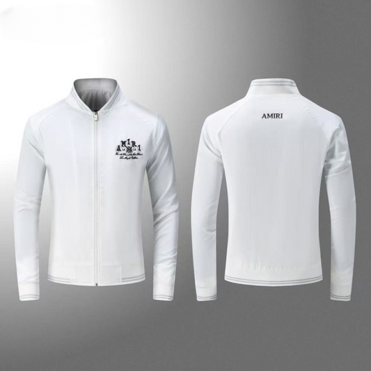 Amiri men's white track jacket