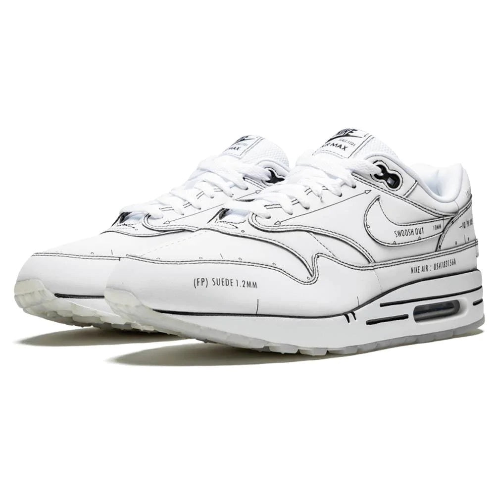 NIKE AIR MAX 1 'SKETCH SCHEMATIC - WHITE'